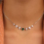 1141(2)silver Necklaces